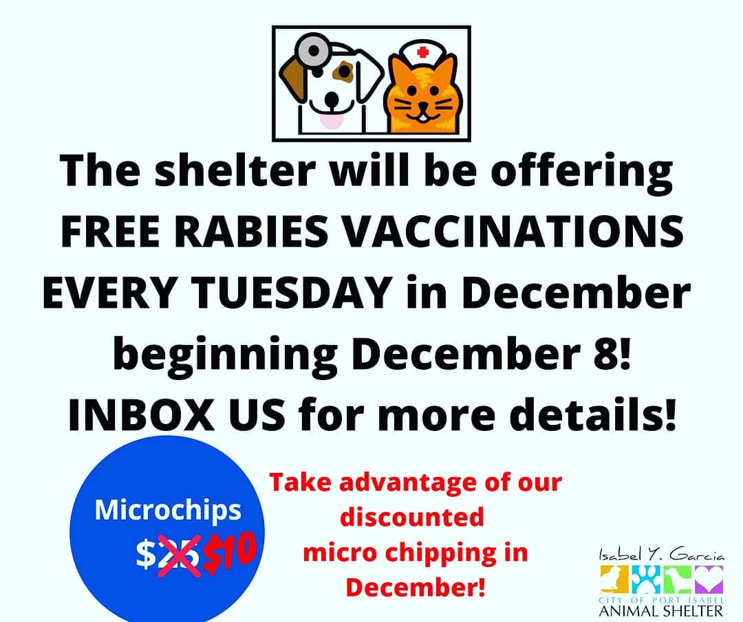 Thanks go a very special donor we are able to provide 300 pets with free rabies vaccinations! To sign up you must complete the form below. DM us for more inspiration. <a target='_blank' href='https://www.instagram.com/explore/tags/healthypet/'>#healthypet</a> <a target='_blank' href='https://www.instagram.com/explore/tags/dog/'>#dog</a> <a target='_blank' href='https://www.instagram.com/explore/tags/cat/'>#cat</a> <a target='_blank' href='https://www.instagram.com/explore/tags/portisabel/'>#portisabel</a> <a target='_blank' href='https://www.instagram.com/explore/tags/lagunavista/'>#lagunavista</a> <a target='_blank' href='https://www.instagram.com/explore/tags/southpadreisland/'>#southpadreisland</a> <a target='_blank' href='https://www.instagram.com/explore/tags/rabiesprevention/'>#rabiesprevention</a> 
https://form.jotform.com/203285999065065