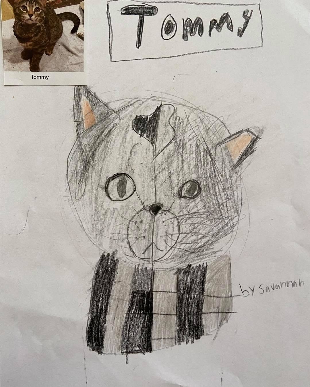 These drawings were by Ms Lakatos’ class at Hayes Elementary in Livonia! They also received credit towards the Michigan Green School Initiative for helping animals in need. Thank you kids! We have some great portraits here!