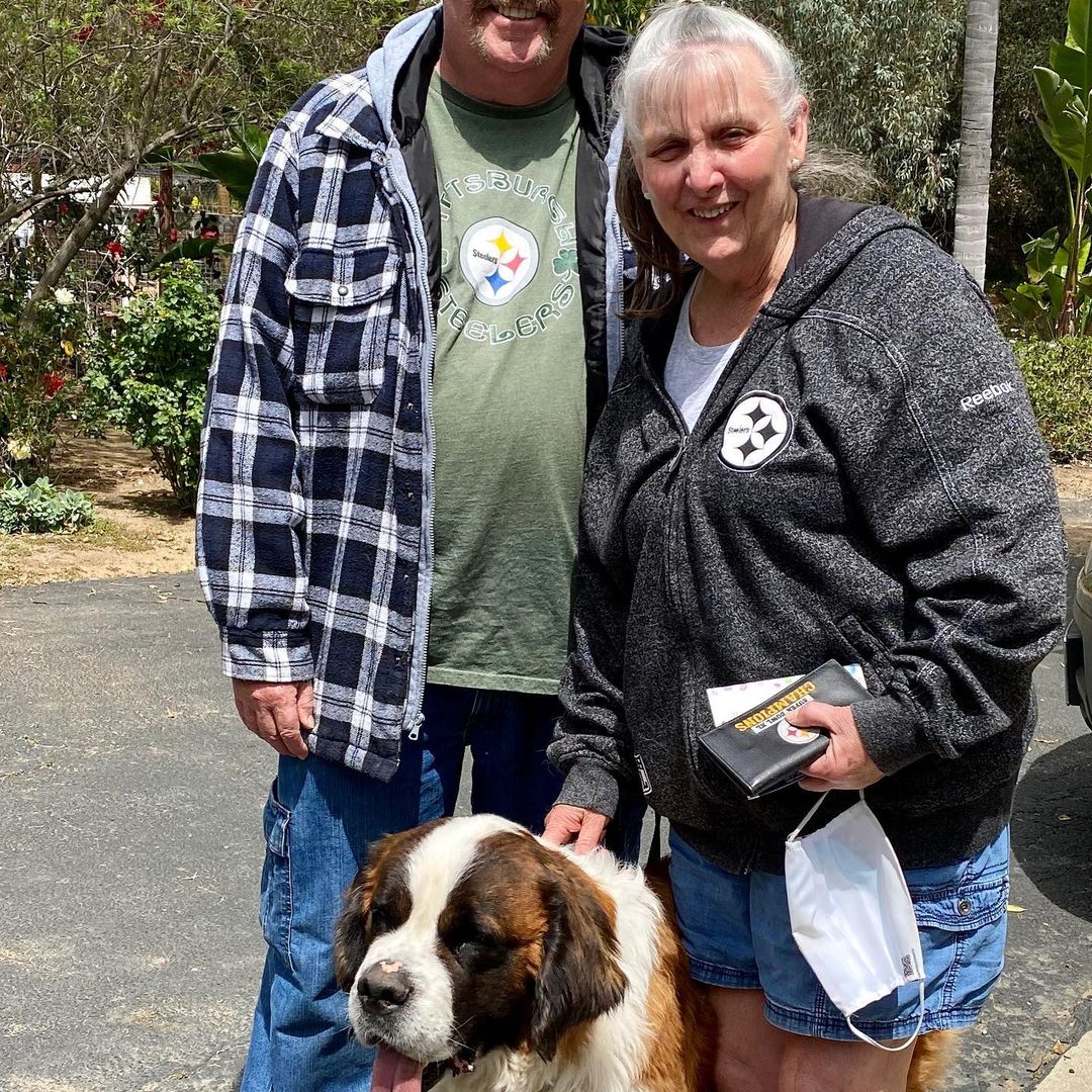 Congratulations to the Maltby family on their adoption of Maggie! Maggie looks forward to getting spoiled rotten while enjoying retirement with them, plus Pugsley, their Mastiff/mix. Here’s hoping for many happy adventures ahead!