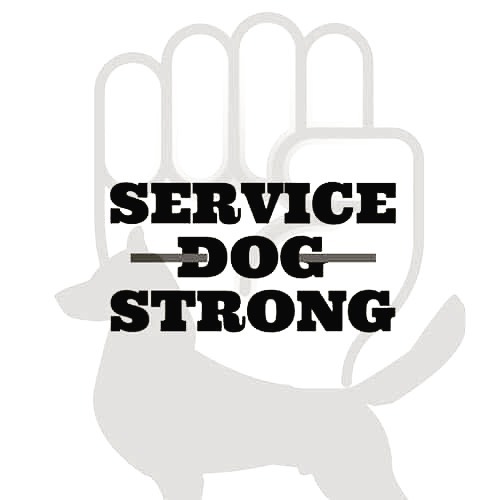 Shout out to @service_dog_strong 💚We are so proud to work with you. 
If you or anyone you know has suffered from sexual abuse, please check them out.