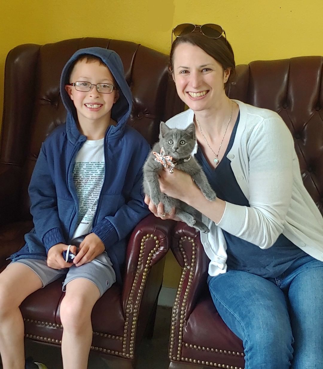 Adorable Mary Kate was excited to start her new life with her family!
