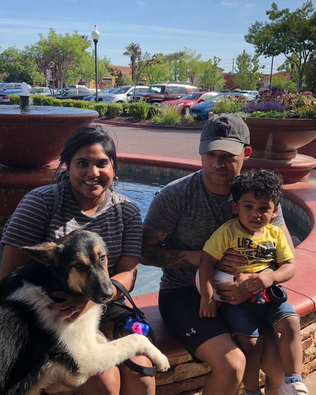9 month old Fiddich’s adoption has finalized.  Besides the young child pictured here, there’s a small dog in the home that he loves to play with.  A good match to a nice family.