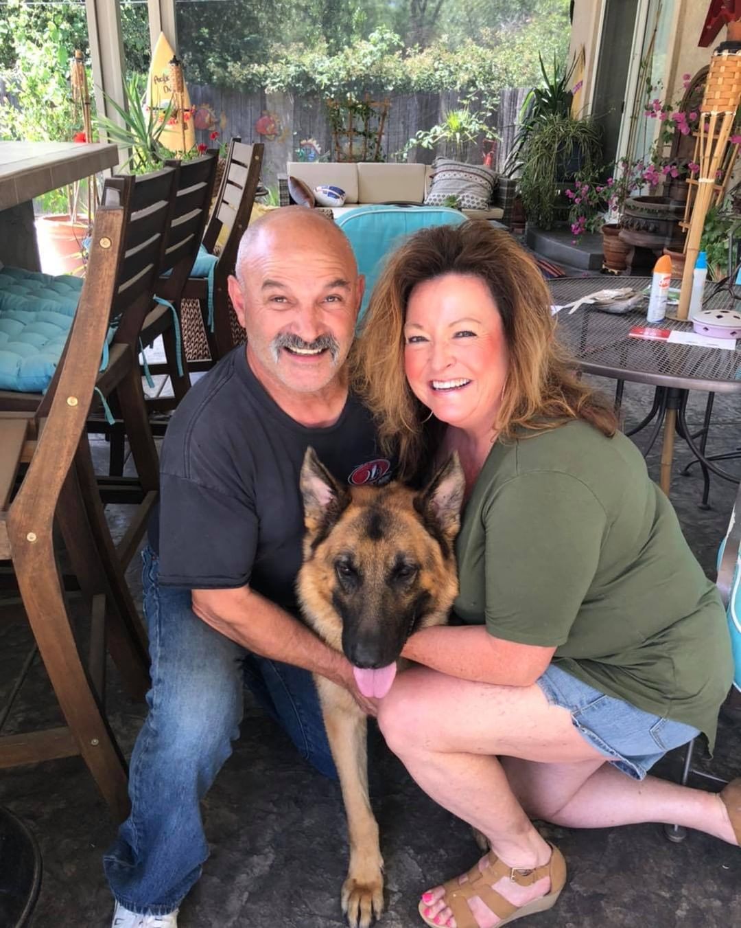 Sapo’s, now Max’s adoption has finalized.  When his adopter went to meet him there were other dogs to consider, but Max came over and sat next to him so Max got to choose.  They are so happy with this big boy.  He likes to shadow them and will pester them for attention.  Happy match.