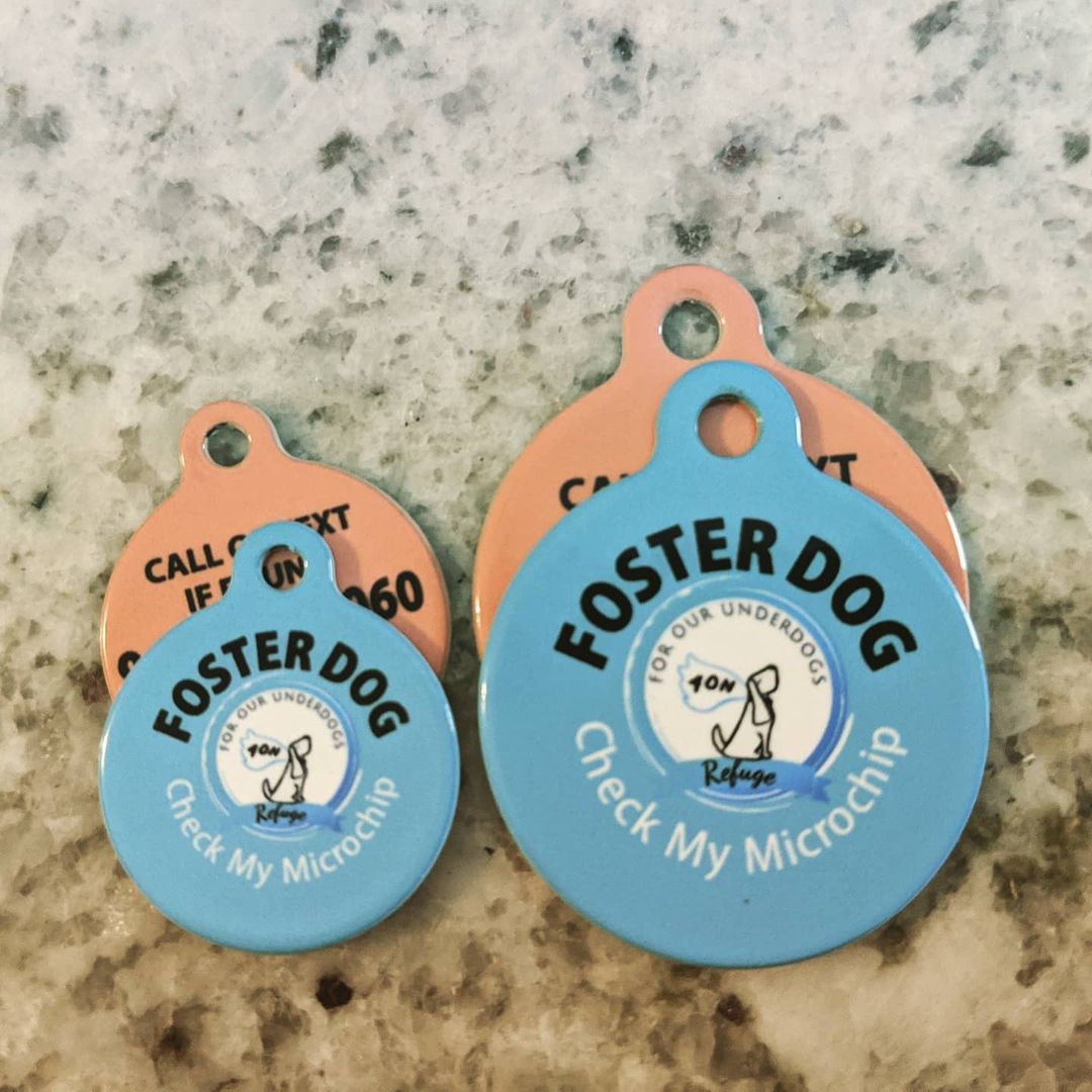 Shout-out to @dogtagart for their yearly donation of ID tags ☺️🐕❤️. Quality tags per usual!!! Thank you so much for your support ❤️
