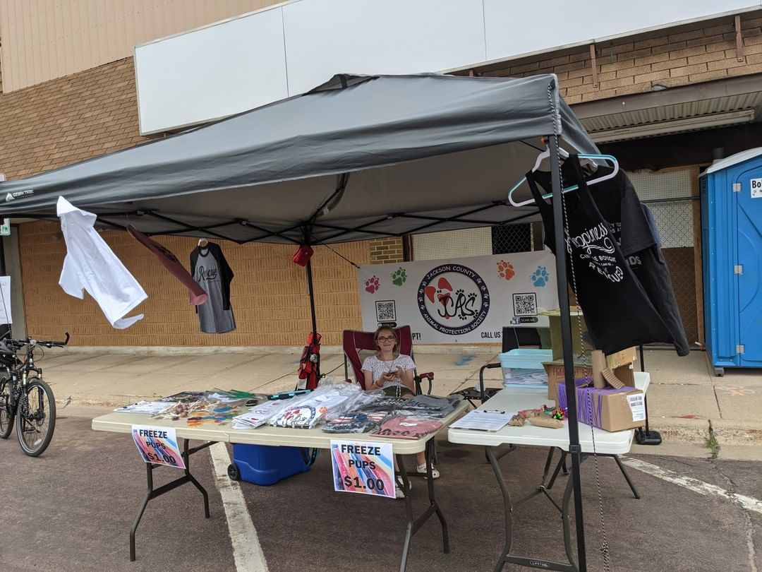 Join us today 5p - 7p at the Riverside Farmers' Market - Jackson, MN today for Jackson Days. We're downtown today near Pillars Pub & Eatery . We've got shirts, suckers, popsicles and homemade Kitty toys provided by the Kindness Club.