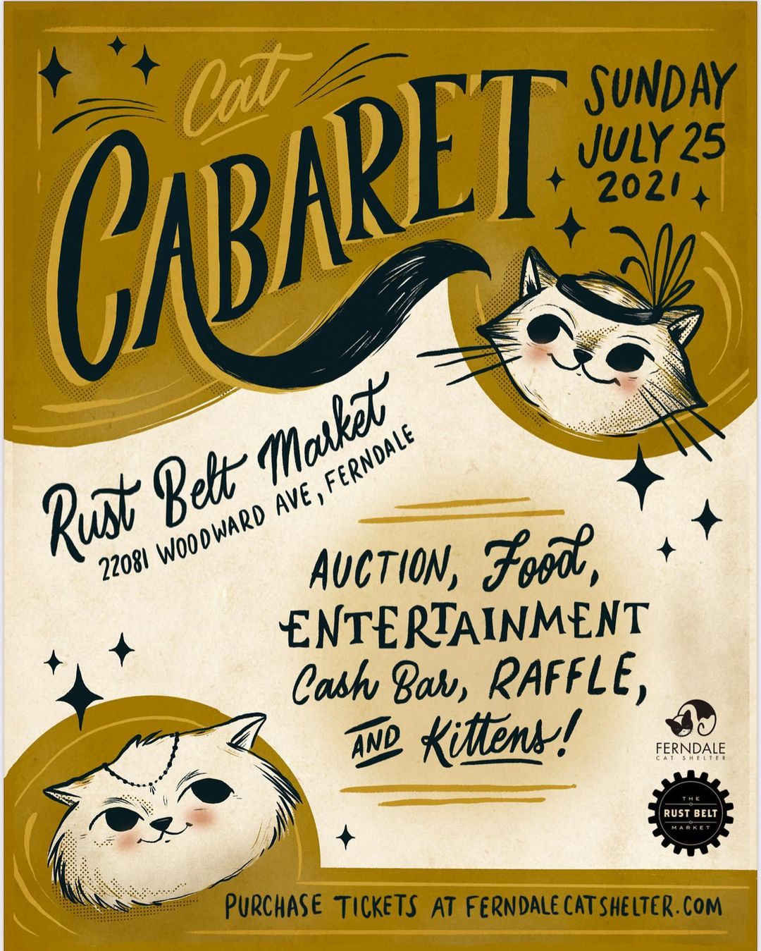 Did you get your tickets yet?

Come join us next Sunday for a fun filled evening to support the kitties!