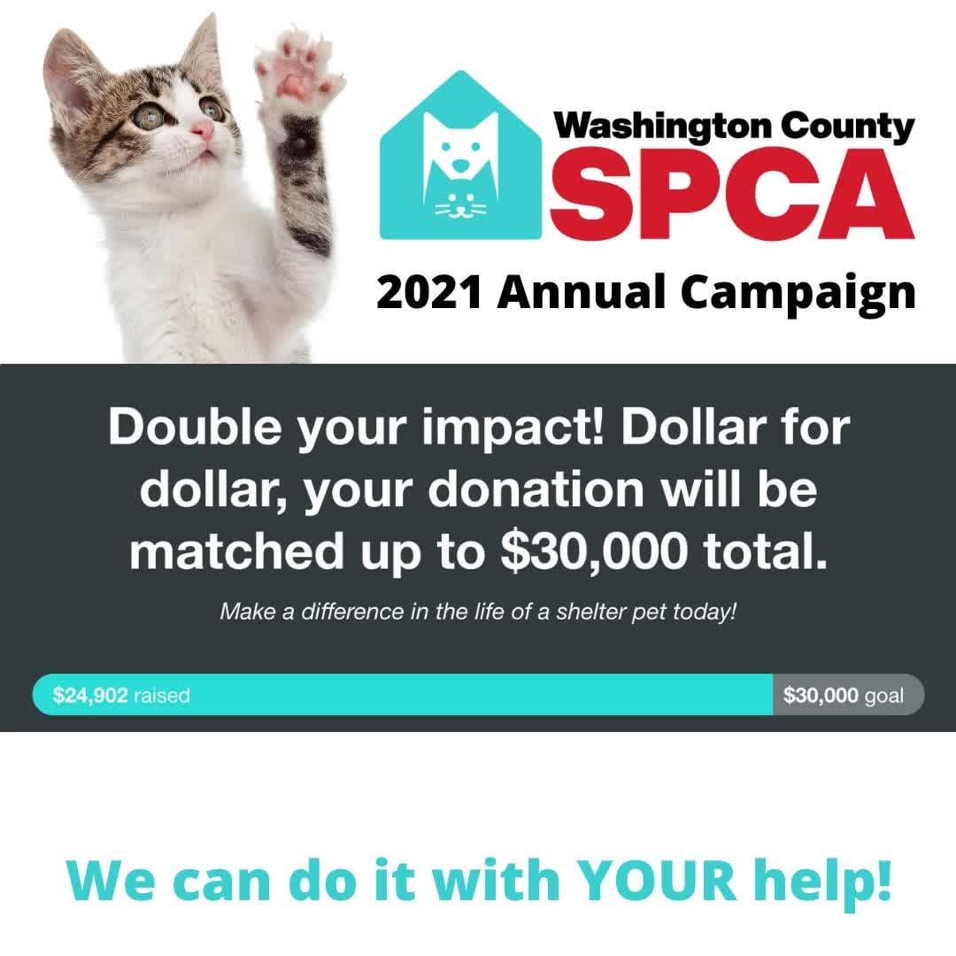 It's your last chance to have your gift to our 2021 Annual Campaign matched! We are SO CLOSE to our $30,000 goal. Have you been putting it off? Seeing our posts but planning to 