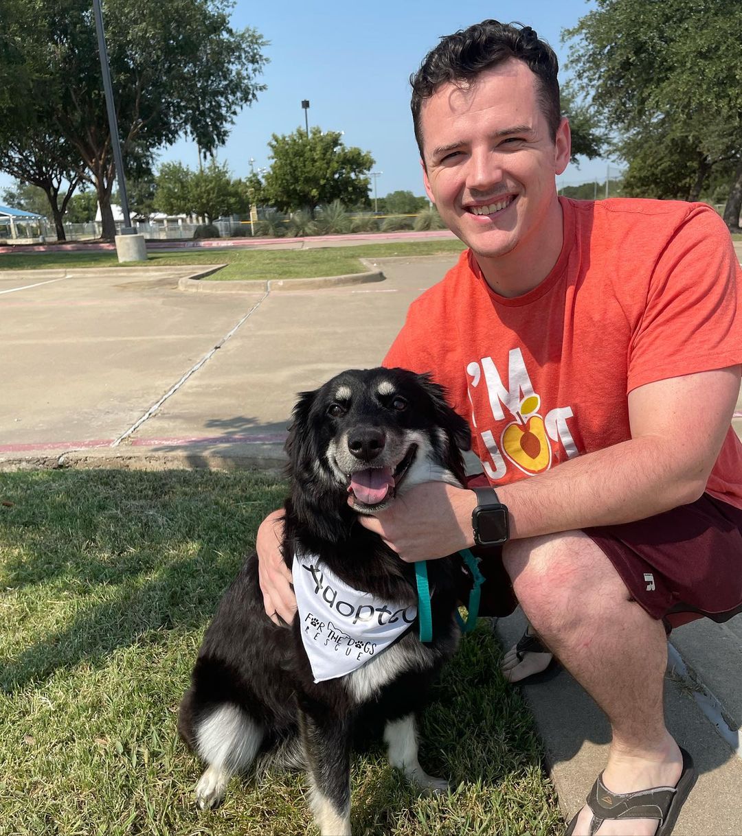 Happy Adoption Day, Luna!! She came to us after someone reached out about seeing Luna being dumped in the Dallas area. She’s now spayed, healthy and ready to continue learning to trust people with her new owner❤️🐶😊