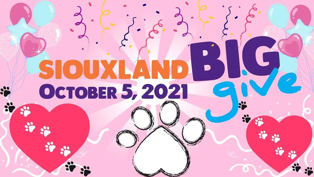 TODAY IS THE DAY! Today is Siouxland Big Give! This event matches supporter passion with non-profits, like the Siouxland Humane Society! Siouxland Big Give runs midnight to midnight Tuesday, October 5, 2021, so you can donate now!
This year we are focused on a new program and services vehicle. A vehicle is the “driving” force behind many of the SHS programs and services. A new vehicle will impact our mission and programs and services in a huge way. 
Many of which are dependent on the use of a vehicle. This includes:
Spay/Neuter & Veterinary Care Programs, The “Best Friends” Volunteer Program, Educational services and outreach programs,
Pet Facilitated Therapy, Offsite adoption programs,
Animal Rescue Services.
Now is when your donation can make a difference.
Please be a hero and donate today- Just click on the link below
https://www.siouxlandbiggive.org/Organization-Profile/Siouxland-Humane-Society

<a target='_blank' href='https://www.instagram.com/explore/tags/siouxlandbiggive/'>#siouxlandbiggive</a>
<a target='_blank' href='https://www.instagram.com/explore/tags/siouxlandnonprofits/'>#siouxlandnonprofits</a>
<a target='_blank' href='https://www.instagram.com/explore/tags/siouxlandhumanesociety/'>#siouxlandhumanesociety</a>
<a target='_blank' href='https://www.instagram.com/explore/tags/donatetoday/'>#donatetoday</a>