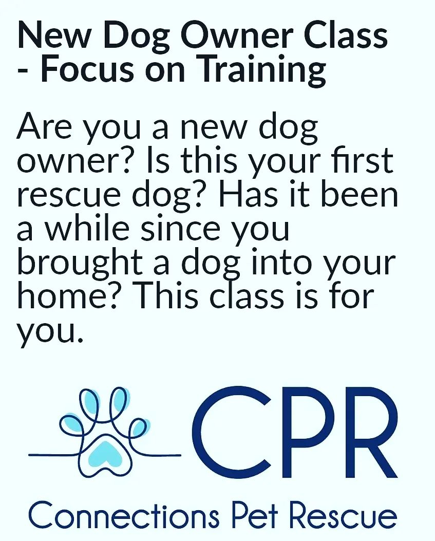 Training and info session coming up! Sign up here.
https://www.eventbrite.com/e/new-dog-owner-class-focus-on-training-tickets-172464033567