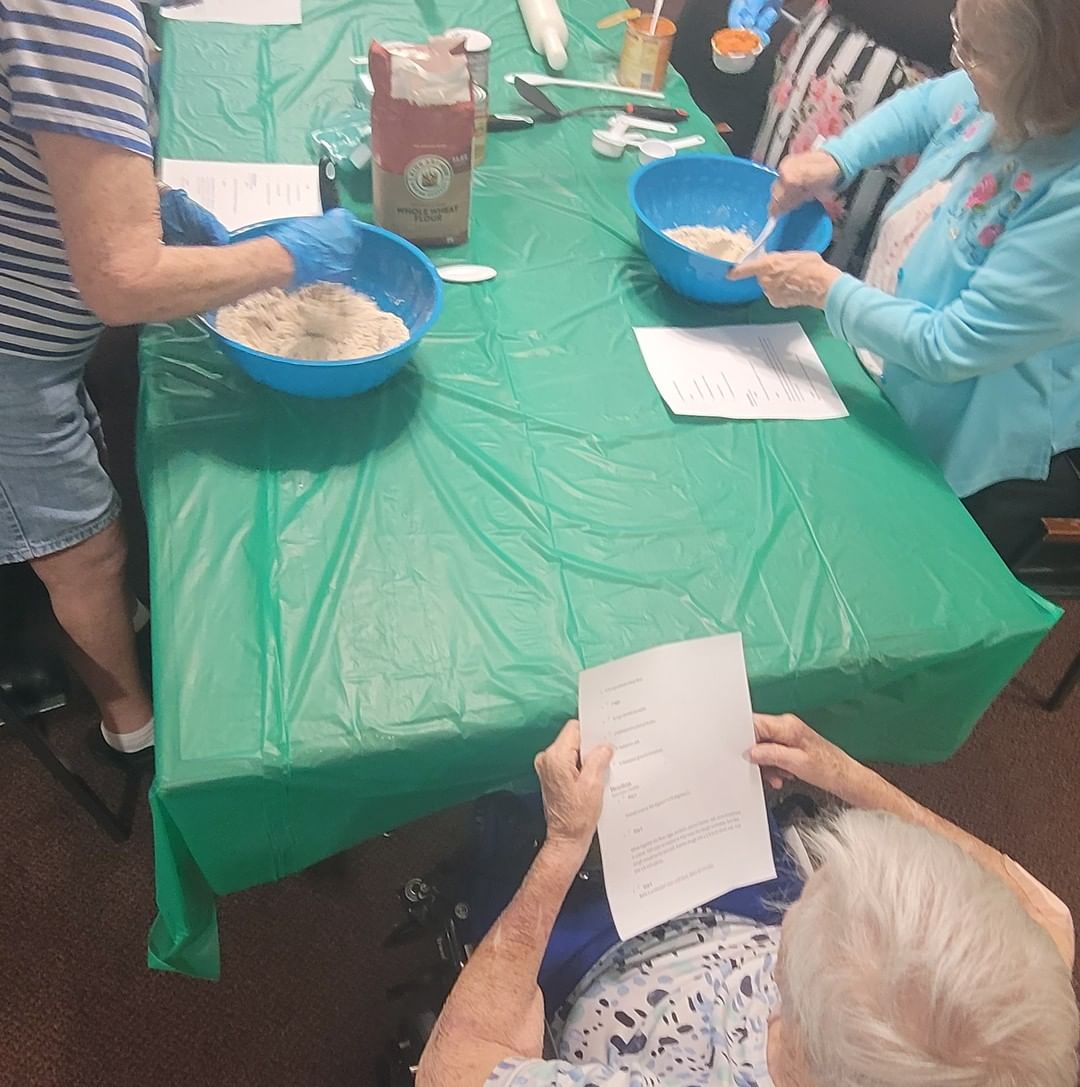 Yesterday we were asked to spend some time helping the residents of Truewood by Merrill, Charlotte Center make some homemade dog treats for the pups at the shelter. 🦴🐶💜
Stay tuned next week to see how well the pups think we did!!! 
Thanks again to all the residents who helped today, I hope we'll get to do it again in December.
<a target='_blank' href='https://www.instagram.com/explore/tags/shelterpetsarethebestpets/'>#shelterpetsarethebestpets</a> <a target='_blank' href='https://www.instagram.com/explore/tags/awlshelter/'>#awlshelter</a> <a target='_blank' href='https://www.instagram.com/explore/tags/communitiessupportingcommunities/'>#communitiessupportingcommunities</a>