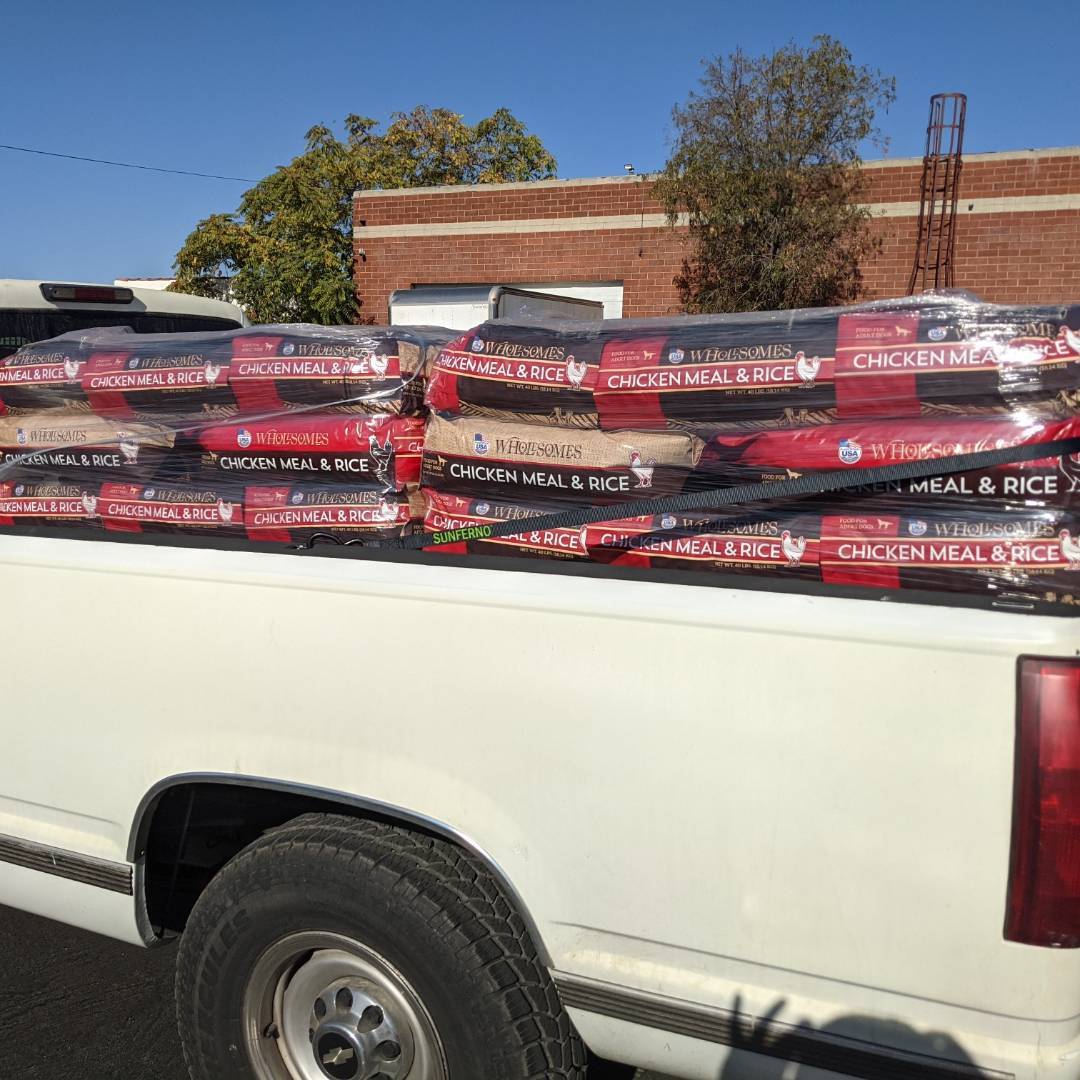 What does a month supply of food look like? Take a peek!  Thank you to the Basset Hound Club of Southern California for donation of 1 pallet of our kibble! <a target='_blank' href='https://www.instagram.com/explore/tags/daphneyland/'>#daphneyland</a> <a target='_blank' href='https://www.instagram.com/explore/tags/bhcsc/'>#bhcsc</a> <a target='_blank' href='https://www.instagram.com/explore/tags/houndsofinstagram/'>#houndsofinstagram</a> <a target='_blank' href='https://www.instagram.com/explore/tags/bassethoundsofinstagram/'>#bassethoundsofinstagram</a> <a target='_blank' href='https://www.instagram.com/explore/tags/nothingbetterthanabasset/'>#nothingbetterthanabasset</a> <a target='_blank' href='https://www.instagram.com/explore/tags/dailydrool/'>#dailydrool</a> <a target='_blank' href='https://www.instagram.com/explore/tags/rescuedogsofinstagram/'>#rescuedogsofinstagram</a> <a target='_blank' href='https://www.instagram.com/explore/tags/rescuelife/'>#rescuelife</a> <a target='_blank' href='https://www.instagram.com/explore/tags/bloodhoundsofinstagram/'>#bloodhoundsofinstagram</a>