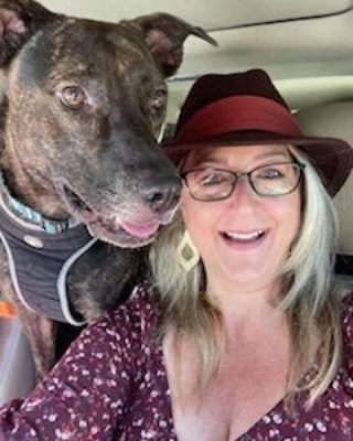 Julie and H.F. Help's little pumpkin, Daisy, heading to the Fox 24 Charleston Pet Of The Week.  They made new friends and then stopped for a pup cup at Starbucks.  What a great day out!