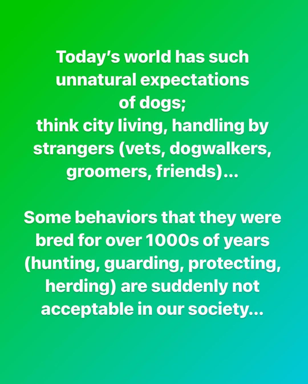 Thought-provoking start to the weekend. Today’s world has such unnatural expectations of dogs; think city living, handling by strangers (vets, dogwalkers, groomers, friends), and some behaviors that they were bred for over 1000s of years (hunting, guarding, protecting, herding) are suddenly not acceptable in our society…
—
The Blue Man Dog team is at a 3-day “Aggression in Dogs” conference. We continually strive to learn about dog behavior, psychology, and latest research- and practice-based training techniques from others. @thelooseleashacademy
—
We’ll try to post a few insights and share some ideas here, however, social media isn’t the ideal place to relay complex information… but perhaps ask some thought-provoking questions to help you understand (or at least question) your dog and their behavior better.
—
<a target='_blank' href='https://www.instagram.com/explore/tags/dogaggression/'>#dogaggression</a> <a target='_blank' href='https://www.instagram.com/explore/tags/dogtraining/'>#dogtraining</a> <a target='_blank' href='https://www.instagram.com/explore/tags/dogbehavior/'>#dogbehavior</a> <a target='_blank' href='https://www.instagram.com/explore/tags/doglover/'>#doglover</a>