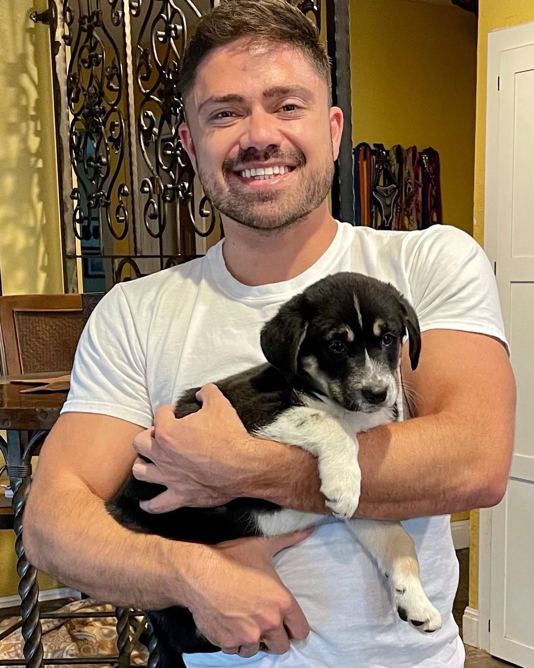 Penny, the first of the “P” litter of puppies to get adopted. It was all smiles for this adopter as he cradles his new baby girl. 

Many others hope to be in their Furever family so please consider adopting a Rescue 🐾

www.FurryFriendzy.org
<a target='_blank' href='https://www.instagram.com/explore/tags/FurryFriendzy/'>#FurryFriendzy</a> 
<a target='_blank' href='https://www.instagram.com/explore/tags/adoptdontshop/'>#adoptdontshop</a> 
<a target='_blank' href='https://www.instagram.com/explore/tags/rescuedogsofinstagram/'>#rescuedogsofinstagram</a> 
<a target='_blank' href='https://www.instagram.com/explore/tags/volunteer/'>#volunteer</a> 
<a target='_blank' href='https://www.instagram.com/explore/tags/rescuedog/'>#rescuedog</a> 

🐶💜🐶
🐾VOLUNTEER🐾
🐾FOSTER🐾
🐾ADOPT🐾