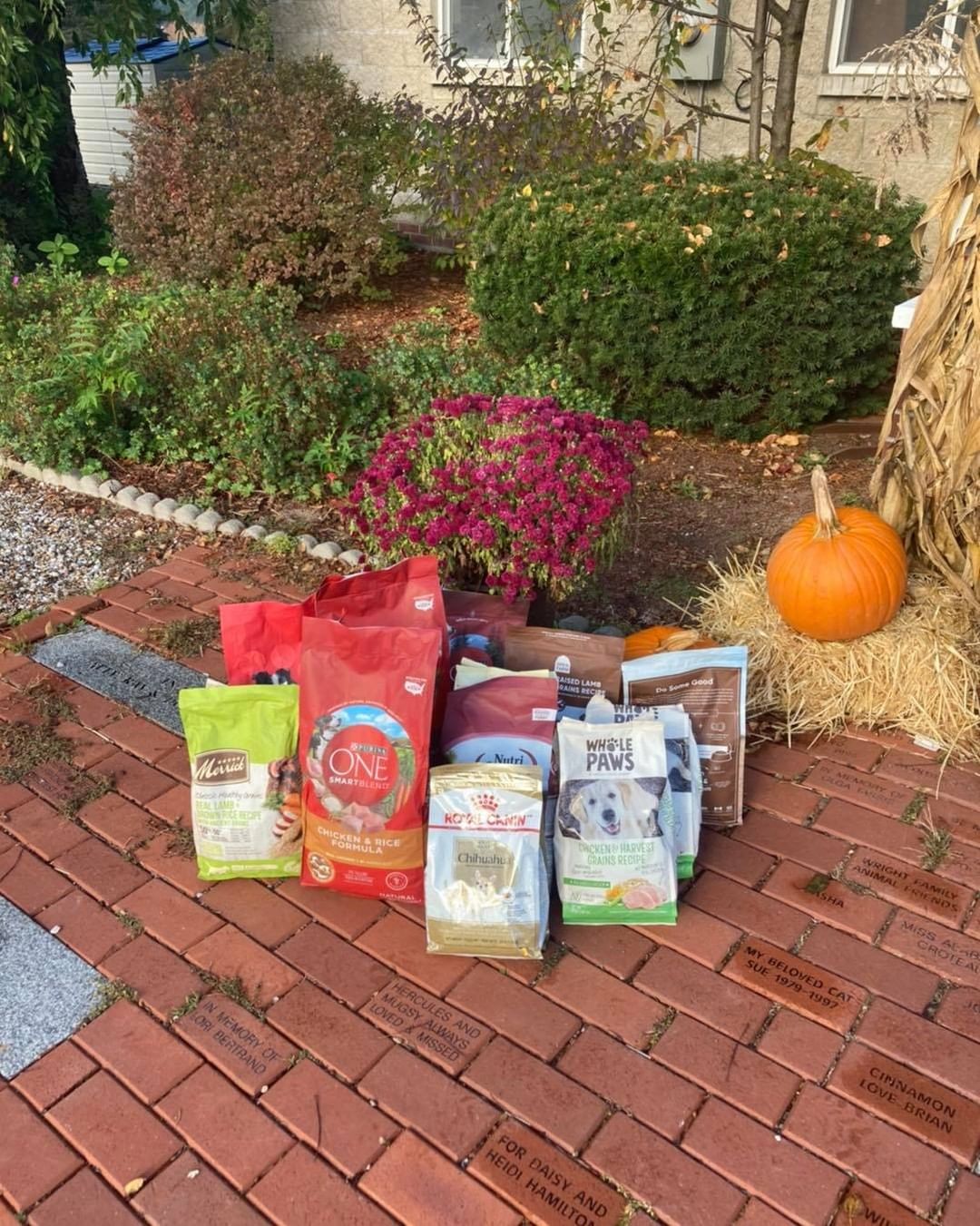 Thank you to the receptionists at Daniel Webster Animal Hospital for your wonderful donation of food!! We are so thankful.