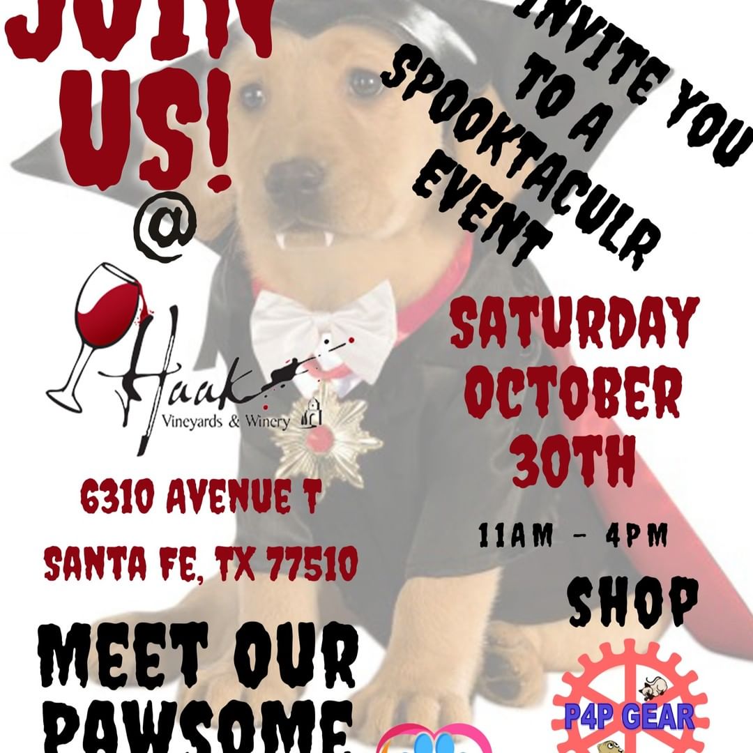 Join us for fun, shopping, games, & prizes.
Meet some of our Pawsome Pets. Shop P4P Gear to get a headstart on your holiday shopping. Learn about fostering pets and so much more.