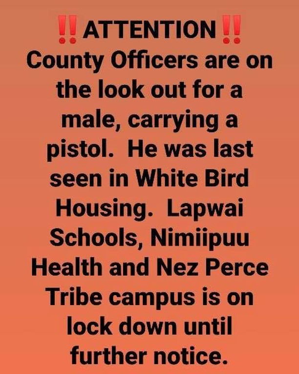 URGENT- Lapwai Residents