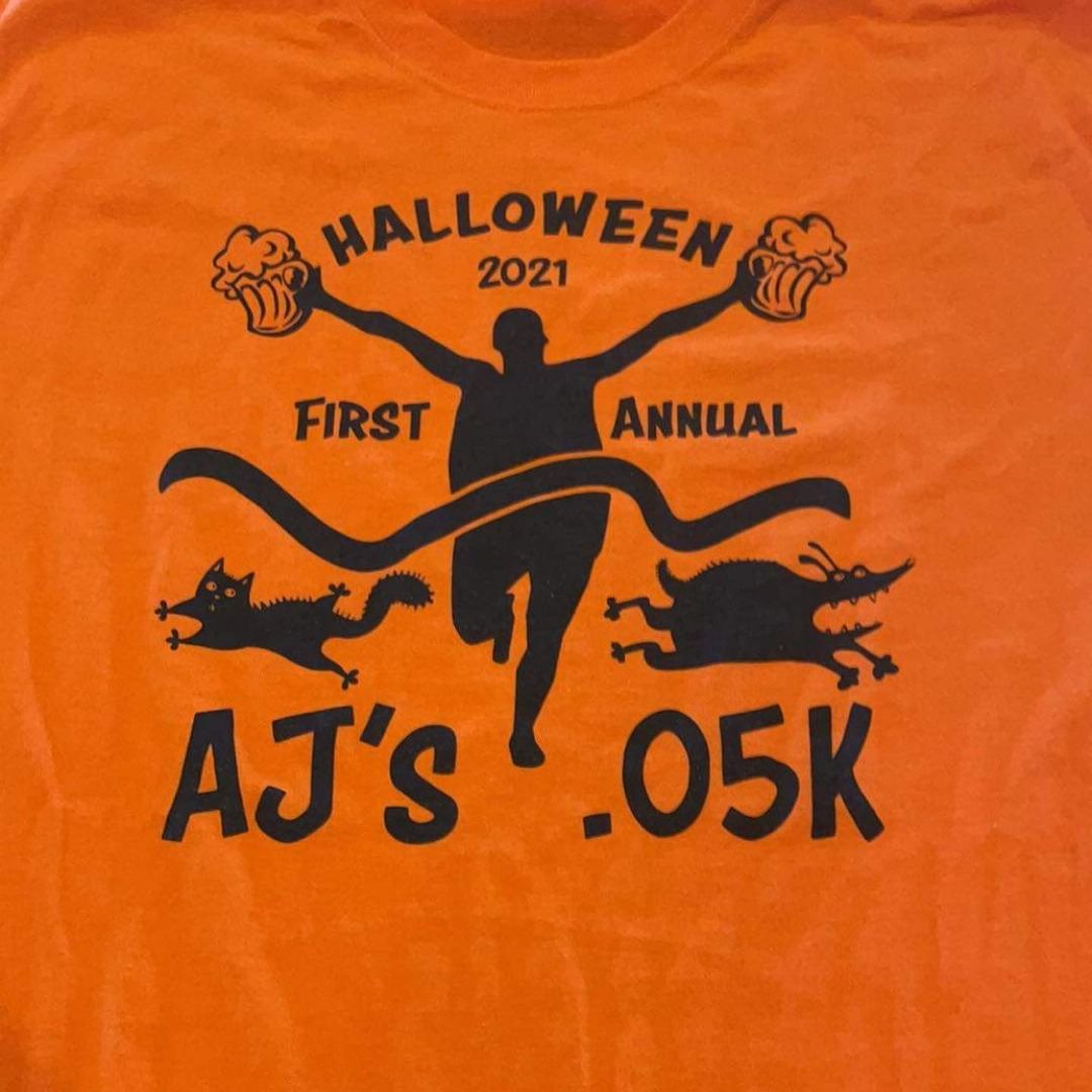 Shirts are in! Head over to our FB page to find out more details for this weekend’s event! Otherwise register at AJ’s or on our website! See you this weekend!