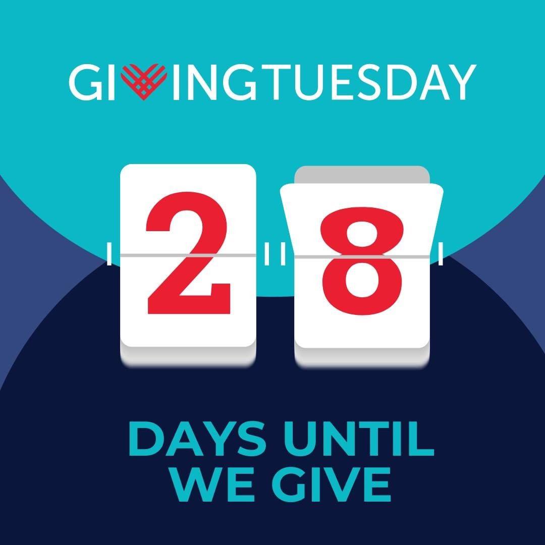 28 days until <a target='_blank' href='https://www.instagram.com/explore/tags/GivingTuesday/'>#GivingTuesday</a>! Let’s rally to create a global wave of generosity on November 30. How will you give?