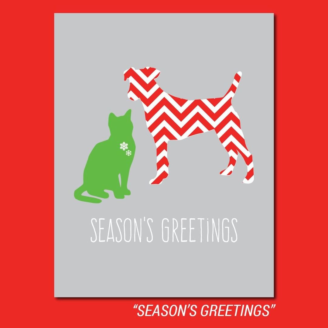 Holiday cards! So many cute holiday cards! FOUR NEW DESIGNS! More holiday cards than you can shake a stick at! 

$10 for a pack of 10 cards and envelopes - all designs blank inside. Cards measure 4.25