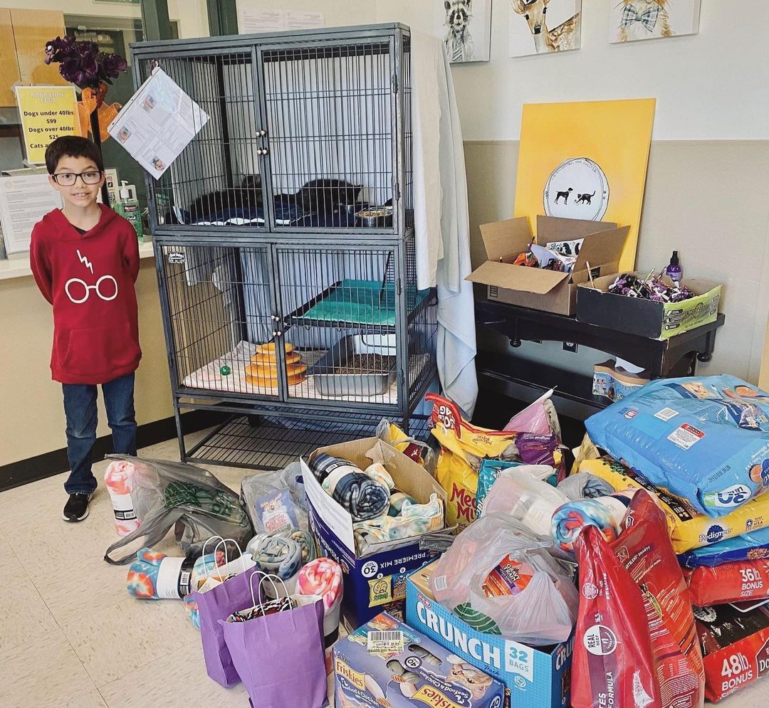 THANK YOU, Ryan, for hosting a donation drive for RACS and surprising our pets with so many awesome gifts! 💛

Your actions show an outstanding level of compassion, and it's amazing that you're just 10 years old. You have a LOT of great things ahead of you with a heart that big!