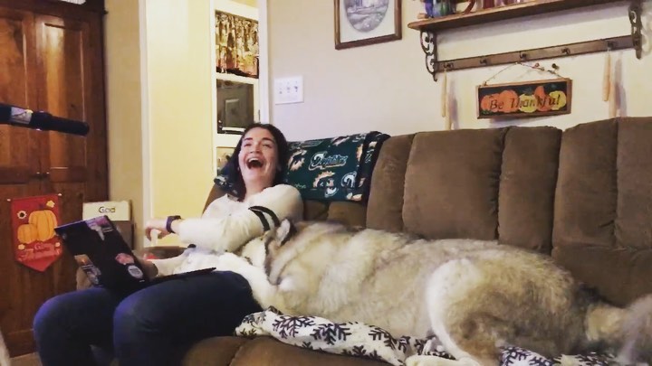 Wait for it . . .  Sarah comes home from college and Jada is so happy 🐾♥️🐾 WOOO!

“I miss you Sarah❣️ You must love me NOW❣️”Malamute style 😂🤩🥰
<a target='_blank' href='https://www.instagram.com/explore/tags/chaampmalamutes/'>#chaampmalamutes</a> <a target='_blank' href='https://www.instagram.com/explore/tags/malamuteaddict/'>#malamuteaddict</a> <a target='_blank' href='https://www.instagram.com/explore/tags/malamutesofinstagram/'>#malamutesofinstagram</a>