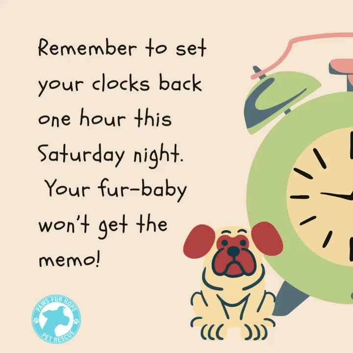 Does your furbaby know how to tell time?