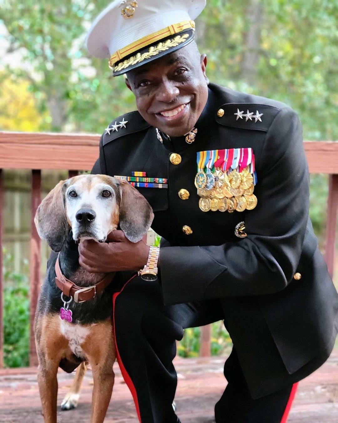 SPCA of Wake County is proud to honor our military veterans! We are indebted to you for your selfless sacrifice, faithful discipline, and bravery in service to our nation. To all the soldiers, airmen, Marines, sailors, and coastguardsmen who served, we offer our heartfelt gratitude.

Did you know SPCA Wake has programs to support veterans? We know the importance of caring for our veterans after they come home and offer 50% off adoption fees for all adult pets as well as post-adoption behavior help, pet rehoming assistance, pet food assistance, and more. Learn more at spcawake.org/veterans 🇺🇸

LtGen Walter Gaskin, USMC (Retired), Secretary of Military and Veterans Affairs for the state of North Carolina with SPCA staff dog Emma 🐾

<a target='_blank' href='https://www.instagram.com/explore/tags/spcawake/'>#spcawake</a> <a target='_blank' href='https://www.instagram.com/explore/tags/nc4vets/'>#nc4vets</a> <a target='_blank' href='https://www.instagram.com/explore/tags/veteransday/'>#veteransday</a> <a target='_blank' href='https://www.instagram.com/explore/tags/spca/'>#spca</a> <a target='_blank' href='https://www.instagram.com/explore/tags/thankaveteran/'>#thankaveteran</a> <a target='_blank' href='https://www.instagram.com/explore/tags/veteransday2021/'>#veteransday2021</a> <a target='_blank' href='https://www.instagram.com/explore/tags/animalrescue/'>#animalrescue</a> <a target='_blank' href='https://www.instagram.com/explore/tags/militarypets/'>#militarypets</a> <a target='_blank' href='https://www.instagram.com/explore/tags/raleigh/'>#raleigh</a> <a target='_blank' href='https://www.instagram.com/explore/tags/wakecounty/'>#wakecounty</a> <a target='_blank' href='https://www.instagram.com/explore/tags/northcarolina/'>#northcarolina</a> @nc4vets