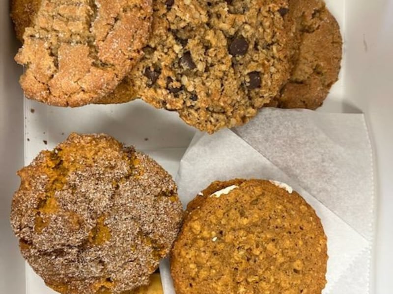 A wonderful person brought us yummy cookies from Happy Little Treats today!! Thank you!!