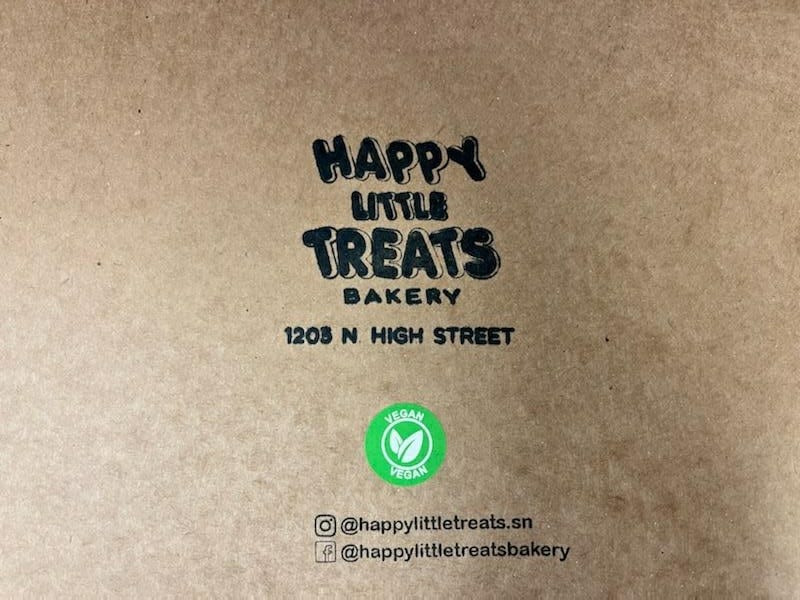 A wonderful person brought us yummy cookies from Happy Little Treats today!! Thank you!!