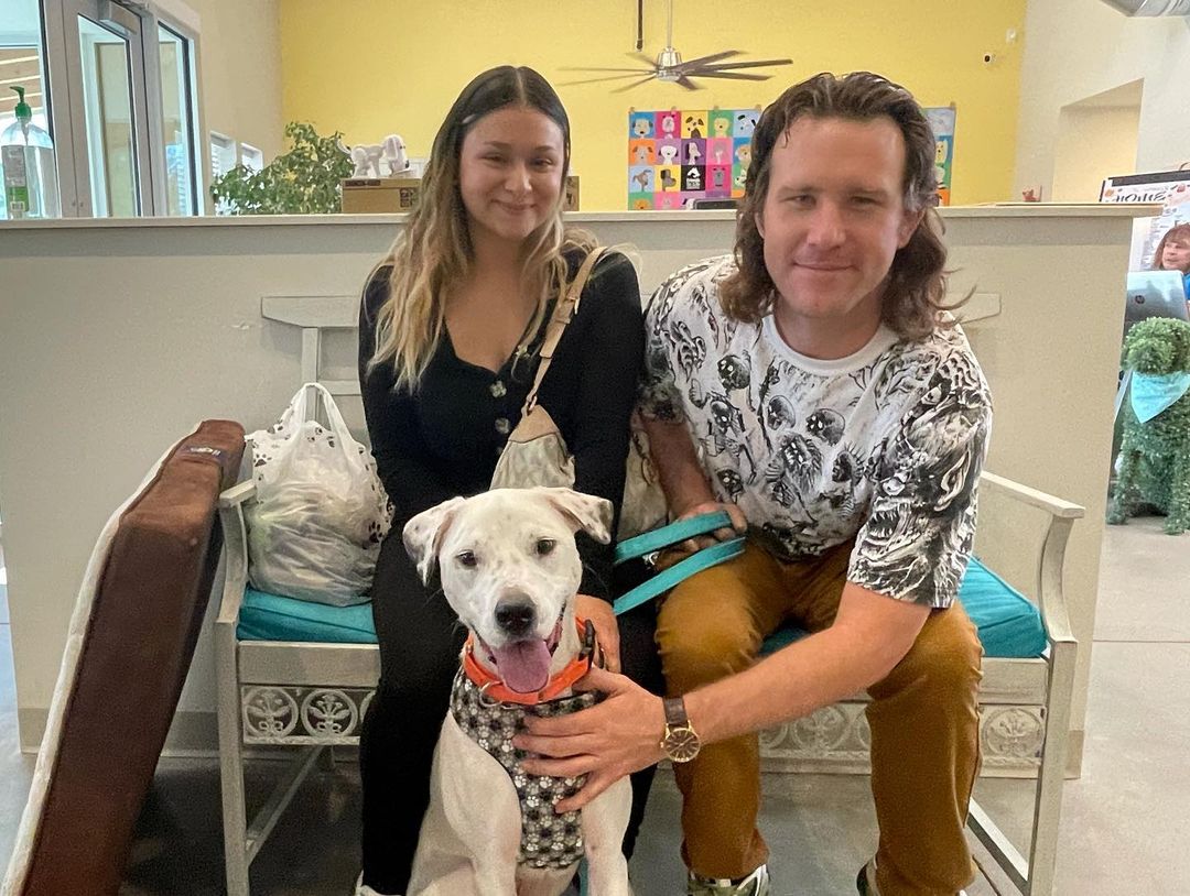 Pebble found his forever home today, and he’s giving thank you kisses to his new mom and dad! <a target='_blank' href='https://www.instagram.com/explore/tags/fflgilbert/'>#fflgilbert</a> <a target='_blank' href='https://www.instagram.com/explore/tags/adoptlove/'>#adoptlove</a>