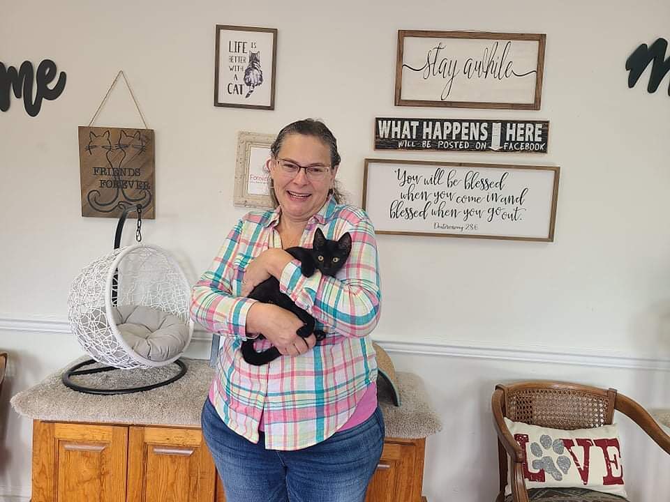 Happy Adoption Day to Conrad! Many thanks and congratulations to Dale! Her smile tells it all! And stay tuned…we may see her for another adoption in the very near future! <a target='_blank' href='https://www.instagram.com/explore/tags/TeamForeverLove/'>#TeamForeverLove</a> <a target='_blank' href='https://www.instagram.com/explore/tags/whywedowhatwedo/'>#whywedowhatwedo</a> <a target='_blank' href='https://www.instagram.com/explore/tags/fosterssavelives/'>#fosterssavelives</a>