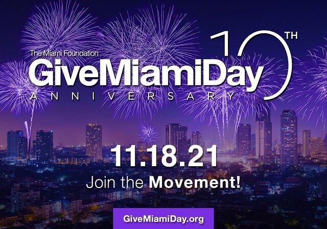 Give Miami Day Early Giving is LIVE!
Support your cause at GiveMiamiDay.org

It's Go Time! Early Giving has officially launched at GiveMiamiDay.org! Now through Wednesday at 11:59 p.m., you can search for your favorite and new organizations based on the community issues they address, then make a gift to help build a stronger Greater Miami. Donations between $25 and $10,000 still qualify for the bonus gift, so don't wait ... Show up for Miami and GIVE NOW.