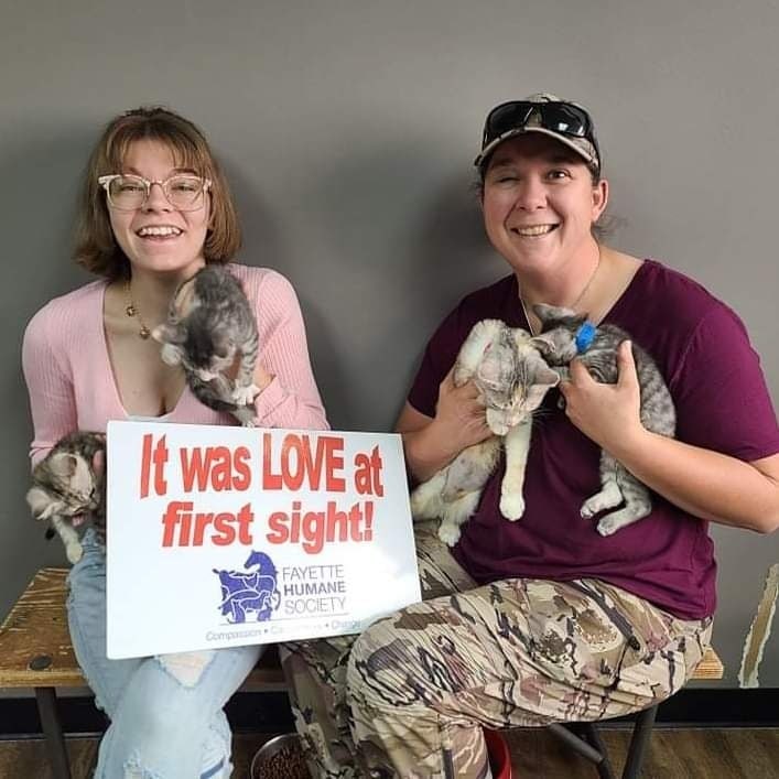 A great BIG congratulations to the 34 animals who were ADOPTED last week! Here's a shout-out to: Thunderbird, Diva, Dawson, Ziggy, Veronica, Inkblot, Datha, Purry, Flora, Aruni, Chrissy, Flemens, Pennywise, Star, Vivian, Jenner, Mira, Ela, Mystic, George, Claire, Donna, Dalton, Dallas, Shrimp, Scooter, Zak, Todd, Opal, Charta, Zora, Caleb, Genny, and Pecan.

We now have 48 animals at our animal care and adoption center, and 31 animals in foster care waiting to come into our facility.

FRHS appreciates the continued patience from all those who have animals on our managed intake waiting list.