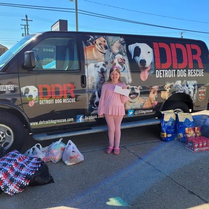 We just had to share this <a target='_blank' href='https://www.instagram.com/explore/tags/ThankfulThursday/'>#ThankfulThursday</a> story with you.

Ava, a sweet 8-year-old who just loves helping the dogs of Detroit, collected donations for our shelter dogs recently! We can't thank her enough for all of the hard work she put in to bring joy and treats to the <a target='_blank' href='https://www.instagram.com/explore/tags/DDR/'>#DDR</a> dogs.

<a target='_blank' href='https://www.instagram.com/explore/tags/DetroitDogRescue/'>#DetroitDogRescue</a> <a target='_blank' href='https://www.instagram.com/explore/tags/RescueNotRetail/'>#RescueNotRetail</a> <a target='_blank' href='https://www.instagram.com/explore/tags/KidsVolunteering/'>#KidsVolunteering</a> <a target='_blank' href='https://www.instagram.com/explore/tags/Donate/'>#Donate</a> <a target='_blank' href='https://www.instagram.com/explore/tags/Rescue/'>#Rescue</a> <a target='_blank' href='https://www.instagram.com/explore/tags/Foster/'>#Foster</a> <a target='_blank' href='https://www.instagram.com/explore/tags/Adopt/'>#Adopt</a> <a target='_blank' href='https://www.instagram.com/explore/tags/Detroit/'>#Detroit</a>