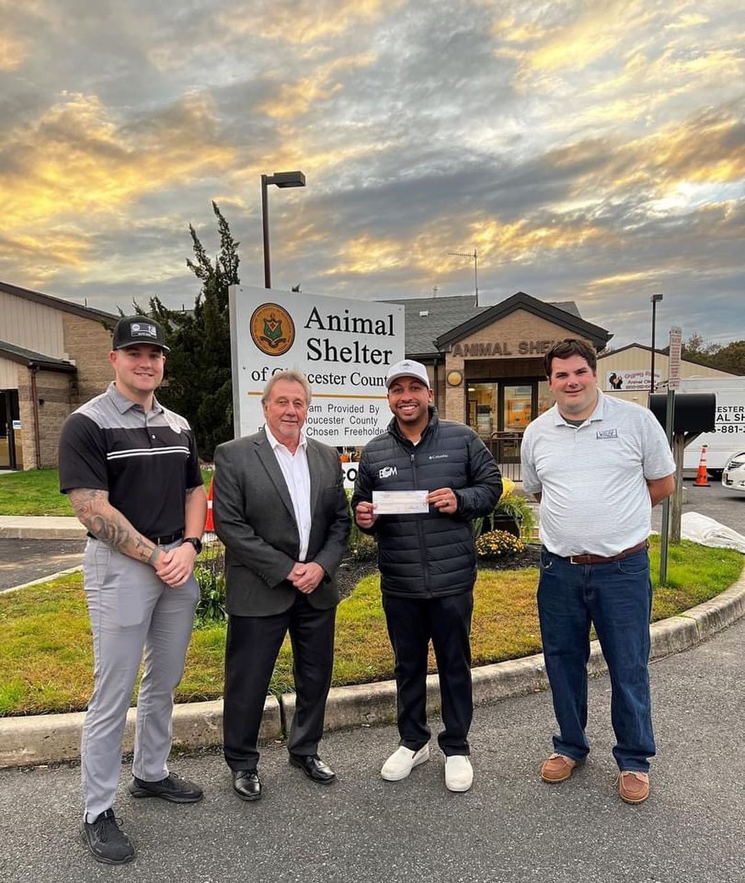 Gloucester County Deputy Director Frank J. DiMarco attended the Howl-o-Ween Fundraiser at White Oaks Golf County Club on October 30.

Mitch Primas, General Manger of White Oaks, visited the Gloucester County Animal Shelter to present the shelter with the donation check totaling to $5,240.

Thank you White Oaks Country Club for creating this awesome event benefiting the Gloucester County Animal Shelter.