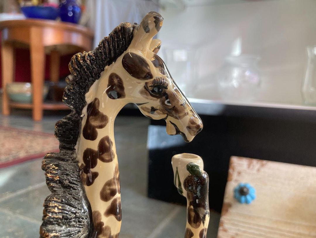 Now at SpayMart: the reclining, tea-drinking giraffe you’ve been missing from your life. If you really need a reason other than Because - all proceeds go toward SpayMart’s feline rescue mission ⚜️ <a target='_blank' href='https://www.instagram.com/explore/tags/rumorsaretrue/'>#rumorsaretrue</a> <a target='_blank' href='https://www.instagram.com/explore/tags/giraffe/'>#giraffe</a> <a target='_blank' href='https://www.instagram.com/explore/tags/nola/'>#nola</a> <a target='_blank' href='https://www.instagram.com/explore/tags/teadrinkers/'>#teadrinkers</a> <a target='_blank' href='https://www.instagram.com/explore/tags/curiosities/'>#curiosities</a> <a target='_blank' href='https://www.instagram.com/explore/tags/kitsch/'>#kitsch</a> <a target='_blank' href='https://www.instagram.com/explore/tags/kitschmas/'>#kitschmas</a>