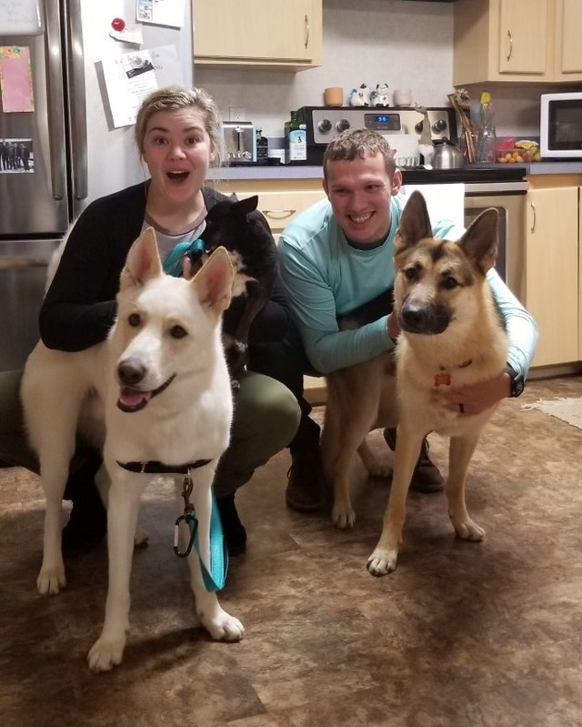 So, Nova made a friend in Fast Friends Doggy Daycare, and they took him home to stay forever! We are so thrilled for Nova and his new family!!