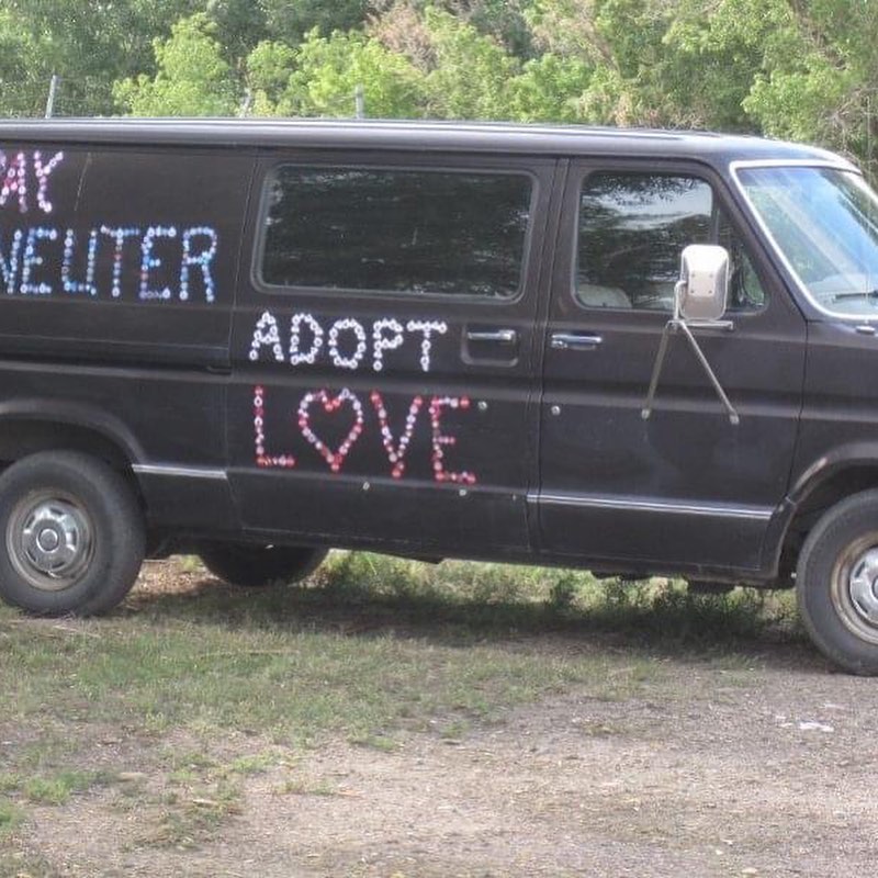 🧡 Brown van <a target='_blank' href='https://www.instagram.com/explore/tags/appreciation/'>#appreciation</a> post! It was donated to us 20 years ago by the former Hadad’s Furnishings Store in <a target='_blank' href='https://www.instagram.com/explore/tags/TrinidadColorado/'>#TrinidadColorado</a> and it’s still going! 

It had a lot of miles on it back then… and somehow it manages to keep adding more through all our adventures. Through the years, it’s been there for us to transport shelter pets to other shelters in Colorado, haul recyclables to and fro, pick up furniture donations for our thrift store, captured on <a target='_blank' href='https://www.instagram.com/explore/tags/googlemaps/'>#googlemaps</a>, decorated with pet tags & discarded coins, and has been in numerous parades including <a target='_blank' href='https://www.instagram.com/explore/tags/artocade/'>#artocade</a>! 

It’s been stuck in the snow, broken into, overheated, without a tire, broken down, out of gas… but somehow it just keeps on hanging in there. The good folks at JM Tire have helped us keep this classic big brown machine running through all its trials and tribulations—thank you Joe & Angie! 

This wise ol’ van has somehow treaded its way into a special place in our hearts. No, no… this isn’t a “goodbye van” post — we just want to give a great big THANK YOU BROWN VAN for all your dedication and service! 

You’re old, quirky, temperamental, and stubborn… and yes…. it would be wonderful to have a newer van…. but we love you!  So here’s to you 🥂 brown van! We look forward to more memories and adventures with you… provided you will still have us! 

Do you have a pic of the brown van? Send it to us! We’d love to put together a brown van appreciation scrapbook, filled with as many photos of it as we can. 

<a target='_blank' href='https://www.instagram.com/explore/tags/vanlife/'>#vanlife</a> <a target='_blank' href='https://www.instagram.com/explore/tags/adventures/'>#adventures</a> <a target='_blank' href='https://www.instagram.com/explore/tags/artvan/'>#artvan</a> <a target='_blank' href='https://www.instagram.com/explore/tags/hauling/'>#hauling</a> <a target='_blank' href='https://www.instagram.com/explore/tags/thankyou/'>#thankyou</a> <a target='_blank' href='https://www.instagram.com/explore/tags/bethechange/'>#bethechange</a> <a target='_blank' href='https://www.instagram.com/explore/tags/brownvanlife/'>#brownvanlife</a> <a target='_blank' href='https://www.instagram.com/explore/tags/brownvan/'>#brownvan</a> <a target='_blank' href='https://www.instagram.com/explore/tags/adoptlove/'>#adoptlove</a> <a target='_blank' href='https://www.instagram.com/explore/tags/thriftstorefinds/'>#thriftstorefinds</a> <a target='_blank' href='https://www.instagram.com/explore/tags/yourethebest/'>#yourethebest</a> <a target='_blank' href='https://www.instagram.com/explore/tags/miles/'>#miles</a> <a target='_blank' href='https://www.instagram.com/explore/tags/forever/'>#forever</a> <a target='_blank' href='https://www.instagram.com/explore/tags/inourhearts/'>#inourhearts</a> <a target='_blank' href='https://www.instagram.com/explore/tags/ageisjustanumber/'>#ageisjustanumber</a> <a target='_blank' href='https://www.instagram.com/explore/tags/nonprofit/'>#nonprofit</a> <a target='_blank' href='https://www.instagram.com/explore/tags/charity/'>#charity</a> <a target='_blank' href='https://www.instagram.com/explore/tags/shelterlife/'>#shelterlife</a> <a target='_blank' href='https://www.instagram.com/explore/tags/gettingitdone/'>#gettingitdone</a>💪 <a target='_blank' href='https://www.instagram.com/explore/tags/shelterdog/'>#shelterdog</a> <a target='_blank' href='https://www.instagram.com/explore/tags/spayandneuter/'>#spayandneuter</a> <a target='_blank' href='https://www.instagram.com/explore/tags/peaceandlove/'>#peaceandlove</a> <a target='_blank' href='https://www.instagram.com/explore/tags/adoptdontshop/'>#adoptdontshop</a>