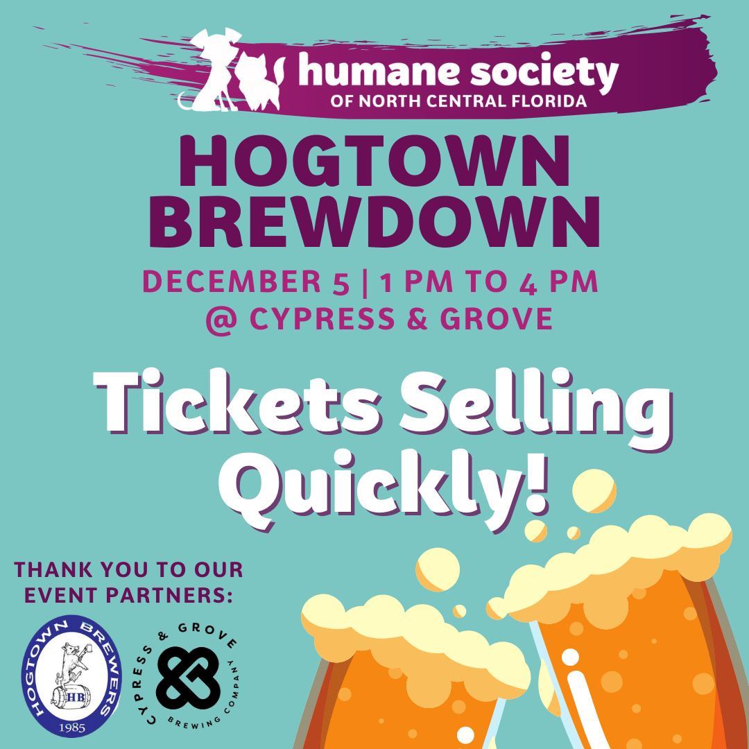 Get your tickets before they're sold out! Hogtown Brewdown is two weeks away and tickets are already half sold out! Don't miss this amazing event, get your tickets today at the link in our bio.