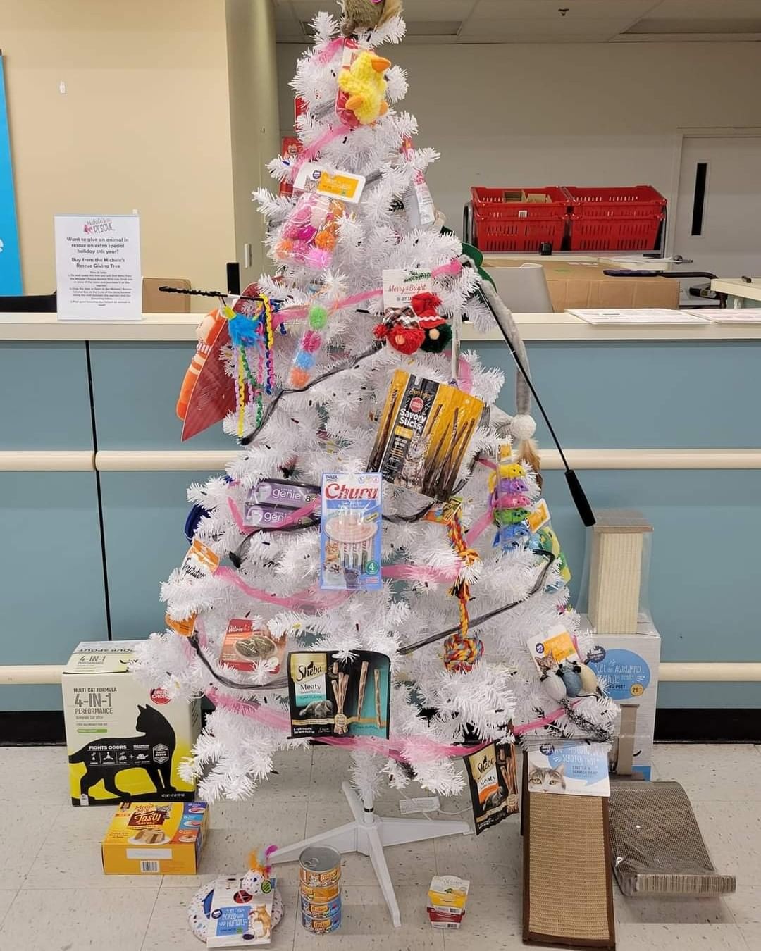 The Michele's Rescue Giving Tree is back up at Petsmart in Kentwood, Mi!

It's super easy. Visit PetSmart, remove an item from the tree. Take it through the register and once you buy it place in in the donation bin against the wall by the Salon. 

Help us give all of our babies a Merry Christmas this year.