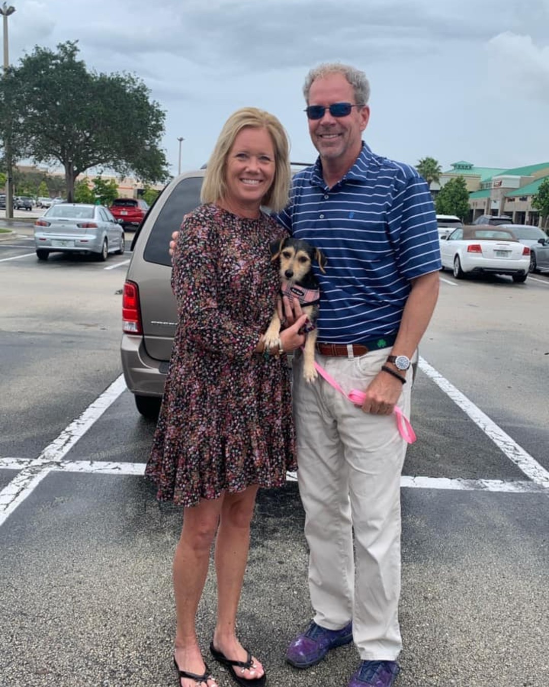 Congratulations to Brenna and her new family!
Brenna is only 9 months old and a little shy about having her picture made. She came from Puerto Rico recently and we had a feeling a special family would fall in fall with her sweet, soulful eyes. 
She’s a sweetheart who just needs to feel secure and loved in a forever home and now those wishes have come true. It’s a love connection for Brenna and her mom and dad so please send some pawesome wishes their way!🌸💖🎉🐾🎉💖🌸