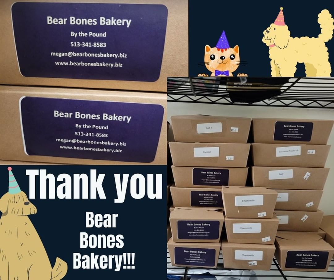 🙌🐱 Thankful Thursday🐶🙌 
Thank you Bear Bones Bakery for an incredible donation of various types of dog treats! While we are hoping all of our wonderful pups will be enjoying Thanksgiving in a home with their forever families next year, this year we are thankful to be able to provide our shelter dogs with some unique and delicious treats! 

For more ways to help AFHS check out our pages on how to: 
Adopt— https://www.animalfriendshs.org/adopt/ 
Foster— https://www.animalfriendshs.org/ways-to-help/foster/ 
Volunteer— https://www.animalfriendshs.org/ways-to-help/volunteer/ 
Or Donate— https://www.animalfriendshs.org/ways-to-help/donate/