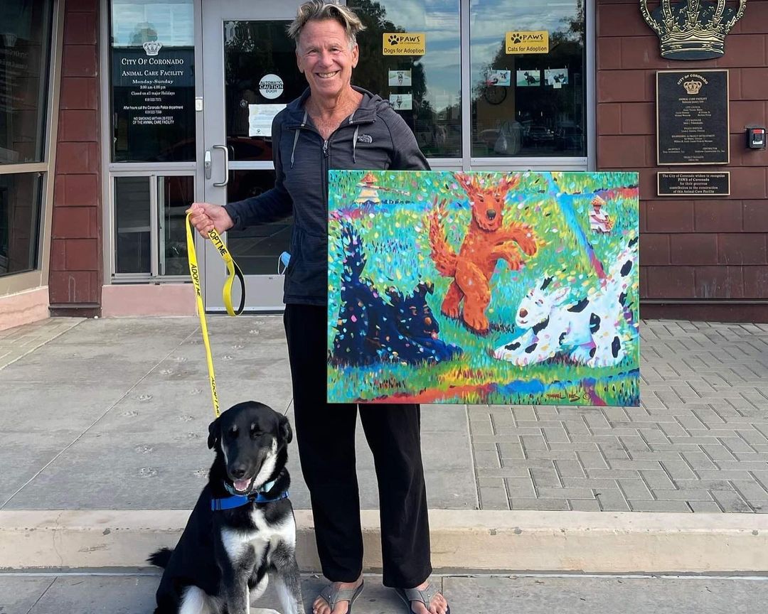 Thank you so much to Michael Ives for donating his beautiful painting to our facility! The vibrant colors and joy in the dogs’ faces will bring life into our lobby, and greet adopters as they come to meet their new forever family members.

We are so incredibly thankful for the many ways our community supports PAWS and our animals ♥️

<a target='_blank' href='https://www.instagram.com/explore/tags/happythanksgivng/'>#happythanksgivng</a>