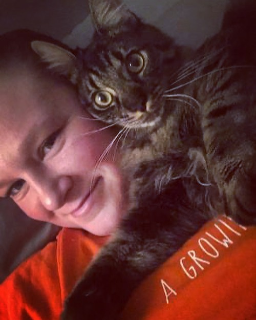 This is the sweetest update from Finley’s mom Kaitlyn….(his adoption pics are the last 2 slides.) What a glow up!! 🐈‍⬛ <a target='_blank' href='https://www.instagram.com/explore/tags/forgottencatsalum/'>#forgottencatsalum</a>

“I wanted to share some pictures with you of my little guy. I adopted Finley (previously named Simon) in April 2020. Finley has been an amazing addition to my family. I work partly from home now, so he likes to follow me around the house and sleep while I attend meetings - he is my little shadow. He likes to play with his older cat brother, Dusty each day. He loves to watch birds outside my windows, absolutely LOVES water - he will literally come running from anywhere in the house when I turn on my kitchen sink, and loves playing with his small pink mouse. Finley has grown quite a bit since I adopted him (I included some before and after pictures), mainly the biggest change in him is his very large fluffy tail that he now sports. I'm very thankful that I was able to adopt him from Forgotten Cats and can't imagine what my life would be like without him!” 💙