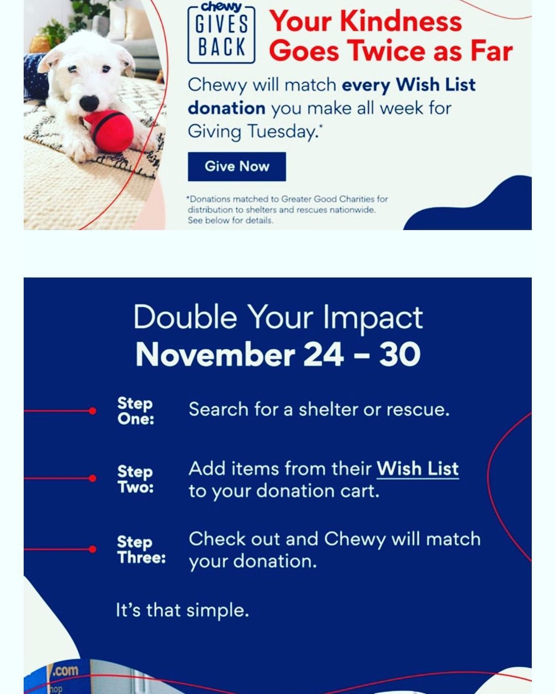 Check this out! Thank you to @chewy for giving back to rescues! Find Sparkle Cat Rescue’s Chewy wish list in our IG bio under LinkTree or go here:  https://www.chewy.com/g/sparkle-cat-rescue-inc_b69941964 🐱 If you want to fill a foster kitty’s wishes, find our Project Santa Paws Listing in our bio or go here: http://www.sparklecatrescue.org/project-santa-paws-2021.html
.
.
.
.
<a target='_blank' href='https://www.instagram.com/explore/tags/chewygivesback/'>#chewygivesback</a> <a target='_blank' href='https://www.instagram.com/explore/tags/projectsantapaws/'>#projectsantapaws</a> <a target='_blank' href='https://www.instagram.com/explore/tags/sparklecatrescue/'>#sparklecatrescue</a> <a target='_blank' href='https://www.instagram.com/explore/tags/catsofinstagram/'>#catsofinstagram</a> <a target='_blank' href='https://www.instagram.com/explore/tags/catlover/'>#catlover</a> <a target='_blank' href='https://www.instagram.com/explore/tags/thankyouchewy/'>#thankyouchewy</a> <a target='_blank' href='https://www.instagram.com/explore/tags/fosteringsaveslives/'>#fosteringsaveslives</a> <a target='_blank' href='https://www.instagram.com/explore/tags/adoptdontshop/'>#adoptdontshop</a> <a target='_blank' href='https://www.instagram.com/explore/tags/helpingcats/'>#helpingcats</a> <a target='_blank' href='https://www.instagram.com/explore/tags/feedthekitties/'>#feedthekitties</a> <a target='_blank' href='https://www.instagram.com/explore/tags/spayandneuter/'>#spayandneuter</a>