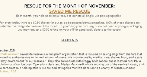 🚨🍰 YUMMY FUNDRAISER ALERT 🍰🚨

Order takeout from @psandco and $0.50 from your order will be donated back to us! Fundraiser runs until the end of November so there’s a few more days to help make a difference. 

They have DELICIOUS baked goods, yummy juices and it’s ALL VEGAN!