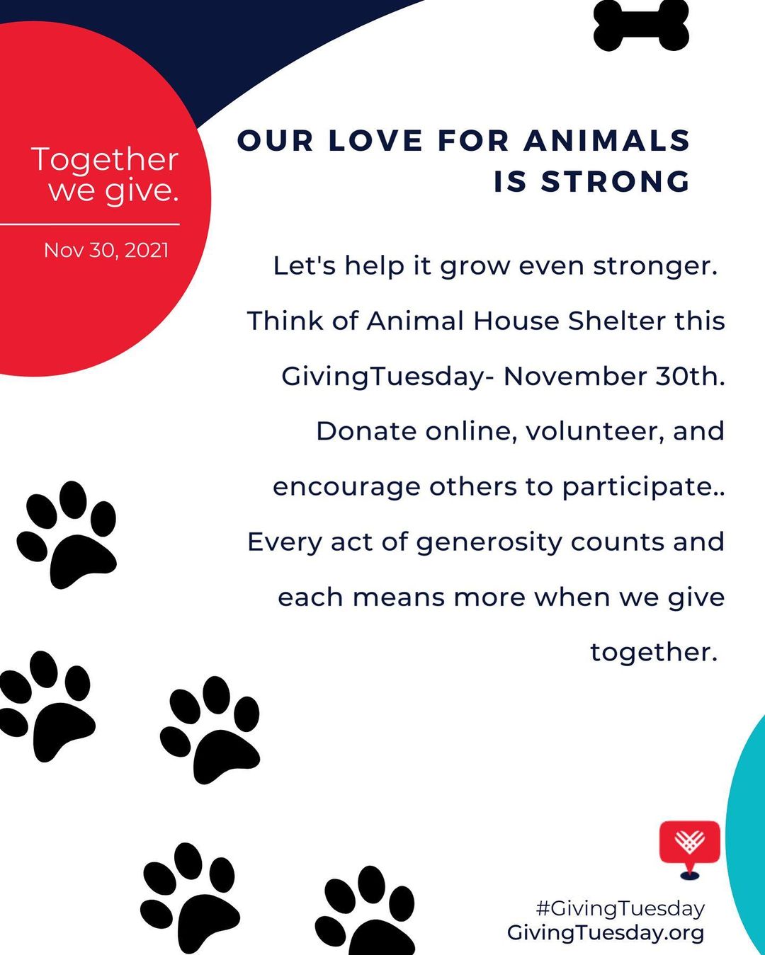 www.animalhouseshelter.com

5 days until <a target='_blank' href='https://www.instagram.com/explore/tags/givingtuesday2021/'>#givingtuesday2021</a>!  Facebook will match your donations. 

.
.
. 
Volunteer here: https://www.animalhouseshelter.com/volunteer/
Donate here: https://www.animalhouseshelter.com/donate-now/
How to Foster: https://www.animalhouseshelter.com/foster/
Application to Adopt: https://www.animalhouseshelter.com/adoption-application/
How to Adopt: https://www.animalhouseshelter.com/adopt/
Adoptable Dogs: https://www.animalhouseshelter.com/dogs/
Adoptable Cats: https://www.animalhouseshelter.com/cats/
Volunteering: https://www.animalhouseshelter.com/volunteer/
Amazon wish list: https://www.amazon.com/.../3NLUPIBFE.../ref=cm_wl_rlist_go_o
?
Wishlist: https://www.animalhouseshelter.com/wish-list/
<a target='_blank' href='https://www.instagram.com/explore/tags/loveisrescued/'>#loveisrescued</a> <a target='_blank' href='https://www.instagram.com/explore/tags/adoptdontshop/'>#adoptdontshop</a>
<a target='_blank' href='https://www.instagram.com/explore/tags/adoptme/'>#adoptme</a> <a target='_blank' href='https://www.instagram.com/explore/tags/animalhouseshelterhuntley/'>#animalhouseshelterhuntley</a> <a target='_blank' href='https://www.instagram.com/explore/tags/huntleyanimalshelter/'>#huntleyanimalshelter</a>
<a target='_blank' href='https://www.instagram.com/explore/tags/animalrescue/'>#animalrescue</a> <a target='_blank' href='https://www.instagram.com/explore/tags/adoptabledogs/'>#adoptabledogs</a> <a target='_blank' href='https://www.instagram.com/explore/tags/rescue/'>#rescue</a> <a target='_blank' href='https://www.instagram.com/explore/tags/dogs/'>#dogs</a> <a target='_blank' href='https://www.instagram.com/explore/tags/cats/'>#cats</a> <a target='_blank' href='https://www.instagram.com/explore/tags/nokill/'>#nokill</a> <a target='_blank' href='https://www.instagram.com/explore/tags/charity/'>#charity</a> <a target='_blank' href='https://www.instagram.com/explore/tags/nonprofit/'>#nonprofit</a> <a target='_blank' href='https://www.instagram.com/explore/tags/animalshelter/'>#animalshelter</a> <a target='_blank' href='https://www.instagram.com/explore/tags/shelter/'>#shelter</a> <a target='_blank' href='https://www.instagram.com/explore/tags/animals/'>#animals</a> <a target='_blank' href='https://www.instagram.com/explore/tags/adopt/'>#adopt</a> <a target='_blank' href='https://www.instagram.com/explore/tags/foster/'>#foster</a> <a target='_blank' href='https://www.instagram.com/explore/tags/volunteer/'>#volunteer</a> <a target='_blank' href='https://www.instagram.com/explore/tags/donate/'>#donate</a> <a target='_blank' href='https://www.instagram.com/explore/tags/fundraiser/'>#fundraiser</a> <a target='_blank' href='https://www.instagram.com/explore/tags/event/'>#event</a> <a target='_blank' href='https://www.instagram.com/explore/tags/fundraising/'>#fundraising</a> <a target='_blank' href='https://www.instagram.com/explore/tags/donations/'>#donations</a> <a target='_blank' href='https://www.instagram.com/explore/tags/savealife/'>#savealife</a> <a target='_blank' href='https://www.instagram.com/explore/tags/humanesociety/'>#humanesociety</a> <a target='_blank' href='https://www.instagram.com/explore/tags/homeless/'>#homeless</a>