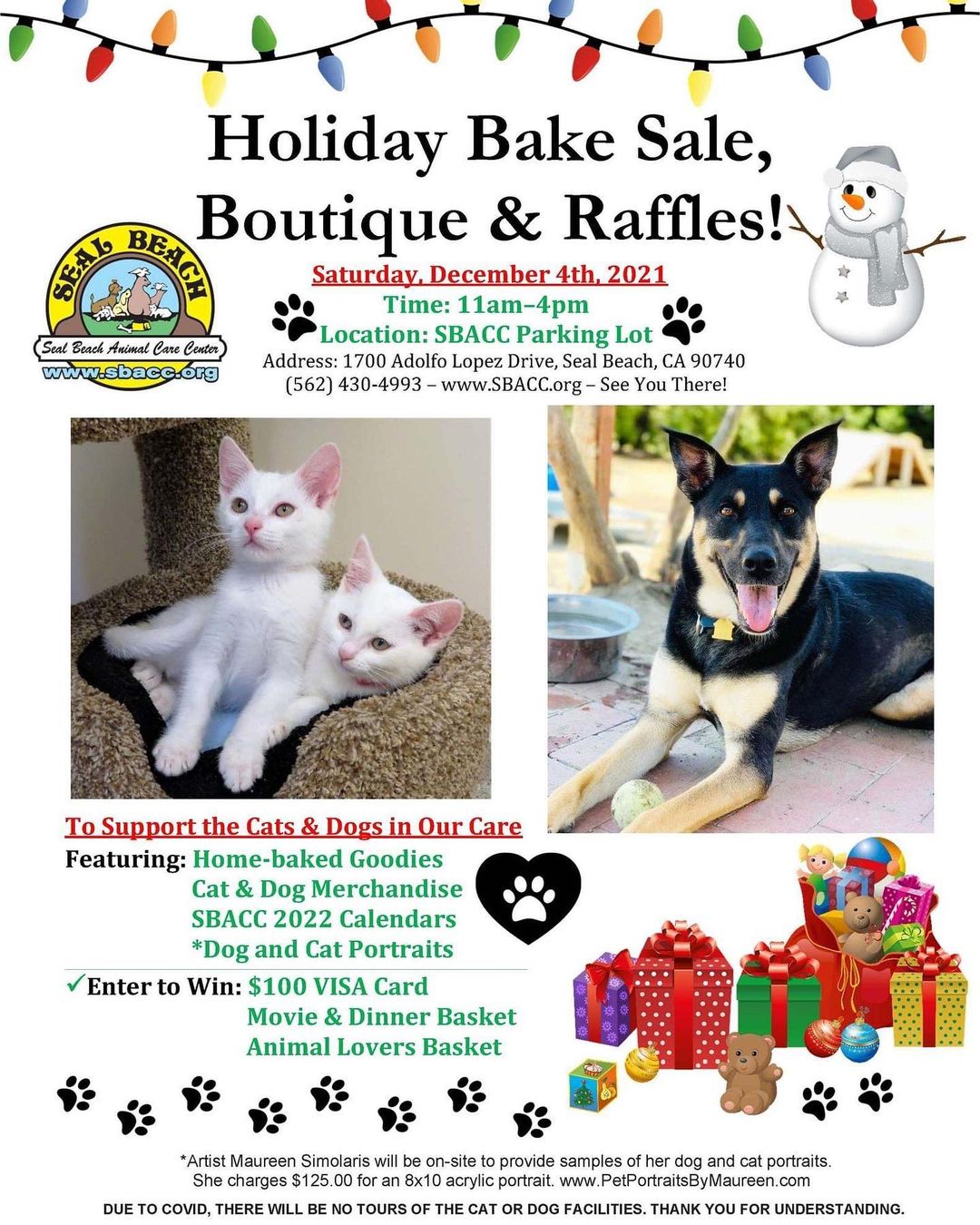 Join us Saturday, December 4th for a Holiday Bake Sale and Boutique!